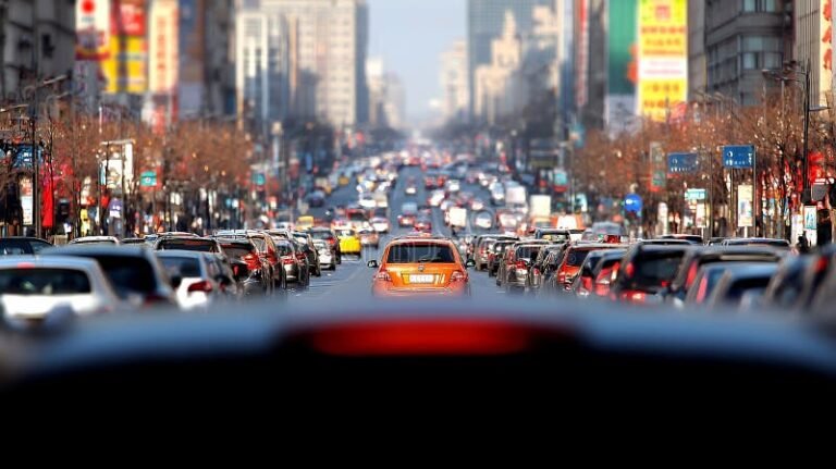 Qué pasó en Panamericana ahora y cómo afecta el tránsito 20 carretera congestionada con vehiculos y paisaje urbano