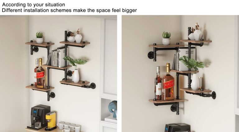 Dónde comprar estanterías de caño y madera para tu hogar 1 estanteria moderna de cano y madera hogar