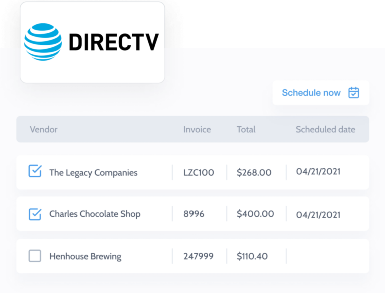 factura pendiente con logo de directv