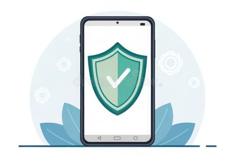 icono de privacidad en smartphone moderno
