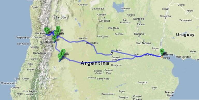 Cuántos kilómetros hay de Mendoza a San Rafael y cuánto se tarda 11 mapa carretera mendoza a san rafael