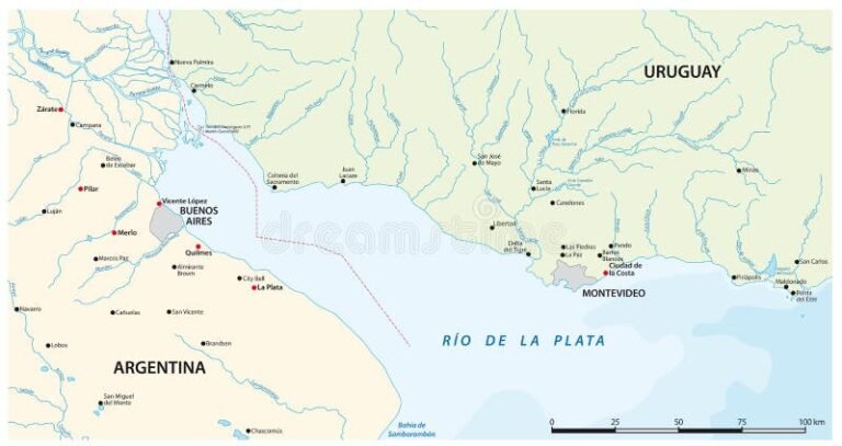 mapa rio uruguay navegacion barcos naturales