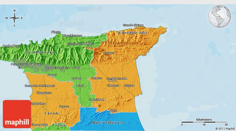 mapa turistico de venado tuerto colorido