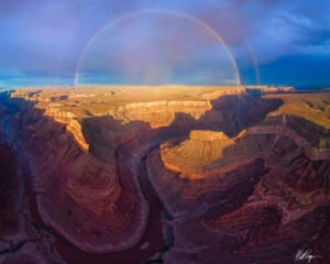 paisaje colorido del canon del arco iris