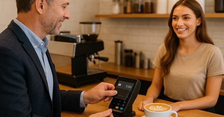 persona usando tarjeta de debito cultural