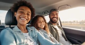 socios felices en encuentro automovilistico argentino