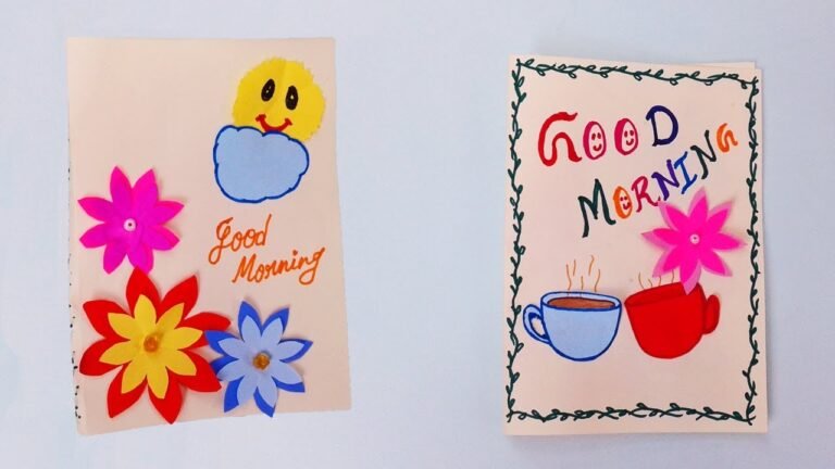 Cómo hacer una tarjetita de los buenos días para sorprender 8 Cómo hacer una tarjetita de los buenos días para sorprender