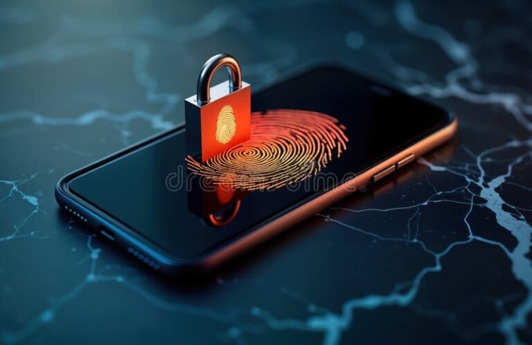 Cómo Ponerle Clave a WhatsApp para Proteger Tus Chats 11 telefono movil con candado digital sobre pantalla